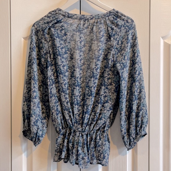 JOIE Louvre Silk Floral Top, Small - Picture 7 of 9